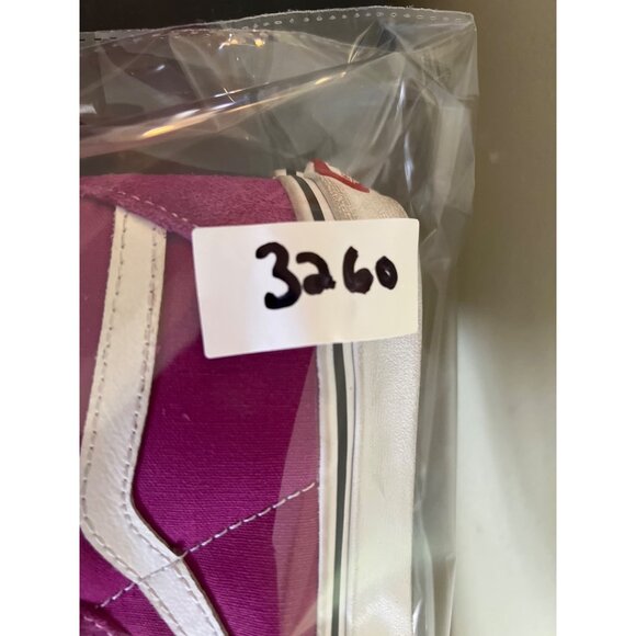 Vans Fuchsia and White High-Top Sneakers - Picture 9 of 9